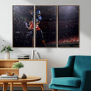American Football Wall Art Canvas Print, Stadium Sport Wall