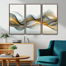 Abstract Wave Canvas Wall Art – Fluid Contemporary Elegance
