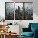 Disney Castle Wall Art Canvas Print, Living Kids Home Room
