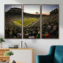 Oregon Stadium Canvas Wall Art - Captivating Game Day Scene