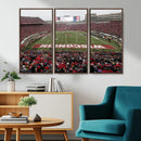 Wisconsin Badgers Team Print Canvas - Madison Camp Randall