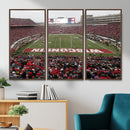 Wisconsin Badgers Team Print Canvas - Madison Camp Randall