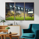 Columbus Crew Stadium Match Triple Canvas Wall Art - Dynamic