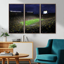Michigan Wolverines Football Canvas Wall Decor, Football