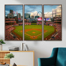 St. Louis Cardinals Baseball Team Print - Busch Stadium Wall