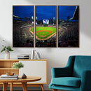 Truist Park Night Game Canvas Art - Atlanta Braves Stadium
