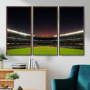 Yankee Stadium Night Game Triple Canvas, Yankee Stadium