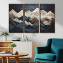 Mountain Wall Art – Modern Geometric Landscape Canvas Print,