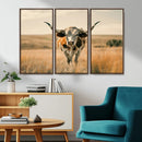 Texas Cow Wall Art Canvas Print for Farm House Wall Decor, by MyGreatCanvas | Canvas Wall Art Prints | Photo Prints & Wall Decor