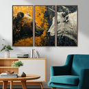 Bear and Bull Wall Art Canvas Print – Abstract Animal by MyGreatCanvas | Canvas Wall Art Prints | Photo Prints & Wall Decor