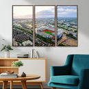 Old Trafford Manchester United Stadium Wall Art Canvas Print