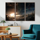 Avengers Planet Wall Art Canvas Print