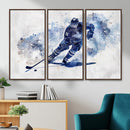 Hockey Player Wall Art Canvas Print - Sports-Inspired