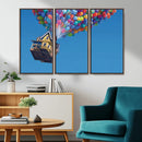 Carl Fredricksen, Up Movie Wall Art, Balloons Wall Art, Air