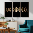 Phases of the Moon Wall Art | Canvas Print for Modern Wall by MyGreatCanvas | Canvas Wall Art Prints | Photo Prints & Wall Decor
