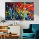 Vibrant Abstract Leaf Wall Art Canvas Print | Bold Colorful by MyGreatCanvas | Canvas Wall Art Prints | Photo Prints & Wall Decor
