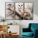 Barn Owl Wall Art | Watercolor Barn Owl Canvas Print | by MyGreatCanvas | Canvas Wall Art Prints | Photo Prints & Wall Decor