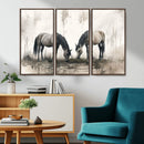 Chines Ink Style Vintage Horses Wall Art Canvas Print for by MyGreatCanvas | Canvas Wall Art Prints | Photo Prints & Wall Decor