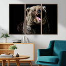 Grizzly Bear Canvas Print | Wildlife Wall Art for Cabin by MyGreatCanvas | Canvas Wall Art Prints | Photo Prints & Wall Decor