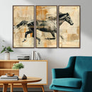 Chines Style Running Horse Western Wall Art | Farmhouse Wall