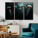 Abstract Jellyfish Wall Art Canvas Print