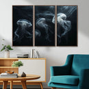 Jellyfish Wall Art Canvas Print, Elegant Wall Decor