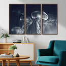 Jellyfish Wall Art Canvas Print, Modern Abstract Jellyfish