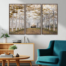 Forest Grove Wall Art | Serene Pathway Canvas Print | Ready