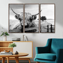 Scottish Highland Cow Wall Art | Rustic Farmhouse Décor |