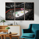 Vaudoise Lausanne Ice Hockey Arena Stadium Wall Art Canvas,