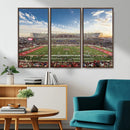 Framed Houston Cougars Football Team Print - Houston TDECU by MyGreatCanvas | Canvas Wall Art Prints | Photo Prints & Wall Decor