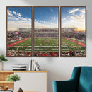 Framed Houston Cougars Football Team Print - Houston TDECU