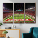 Wisconsin Badgers Football Team Print Canvas- Madison Camp