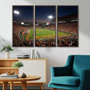 Clemson University Tigers Art Print, Football Team Print -