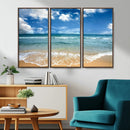 Sea View From the Beach Canvas Print