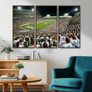 Michigan State Spartans Football Canvas Print - East Lansing