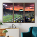 Eugene Autzen Stadium Canvas Wall Art Print – Sunset Over