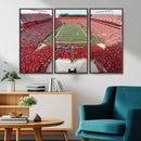 Rutgers Scarlet Knights Football Team Print - Piscataway SHI by MyGreatCanvas | Canvas Wall Art Prints | Photo Prints & Wall Decor