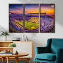 The Louisiana State University Tigers Football Team Print - by MyGreatCanvas | Canvas Wall Art Prints | Photo Prints & Wall Decor