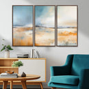 Abstract Landscape Wall Art Canvas Print - Warm Tones of