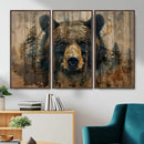 Abstract 399 Bear Wall Art | Rustic Cabin Wall Decor with by MyGreatCanvas | Canvas Wall Art Prints | Photo Prints & Wall Decor