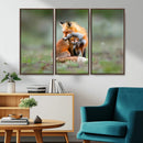 Heartwarming Fox and Baby Cub Wall Art | Ready to Hang