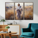 Jesus the Good Shepherd Wall Art Canvas Print - Lost Lamb