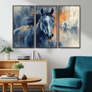 Abstract Blue Horse Wall Art Print Canvas | Horse Wall Art by MyGreatCanvas | Canvas Wall Art Prints | Photo Prints & Wall Decor