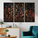Large Floral Painting Print Illustration Flowers Canvas Wall by MyGreatCanvas | Canvas Wall Art Prints | Photo Prints & Wall Decor