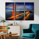 Large Wall Art San Francisco Canvas Print - Wonderful Golden