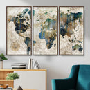 Framed Vintage World Map Wall Art – Abstract Map Canvas by MyGreatCanvas | Canvas Wall Art Prints | Photo Prints & Wall Decor