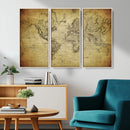 Push Pin World Map Canvas Print – Travel Tracker Wall Art