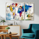 World Map Canvas Print – Framed Travel Map Wall Art for by MyGreatCanvas | Canvas Wall Art Prints | Photo Prints & Wall Decor
