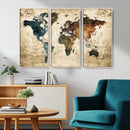 World Map Canvas Print – Detailed Map of the World Wall Art by MyGreatCanvas | Canvas Wall Art Prints | Photo Prints & Wall Decor